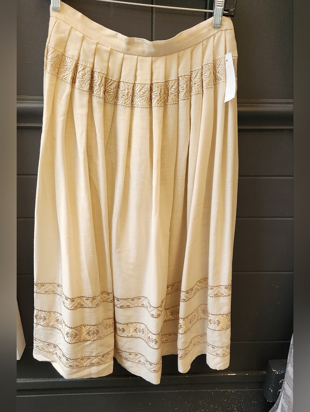 Vintage Betty Hanson Pleated woven Skirt